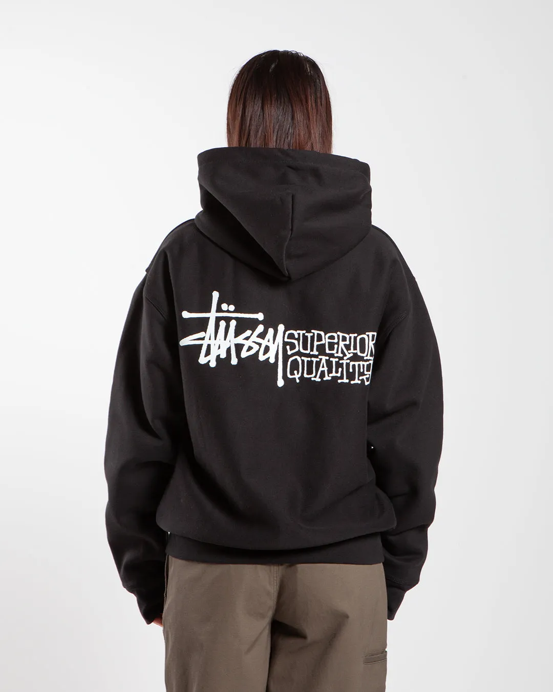 Stüssy Superior Quality Zip Hood Black