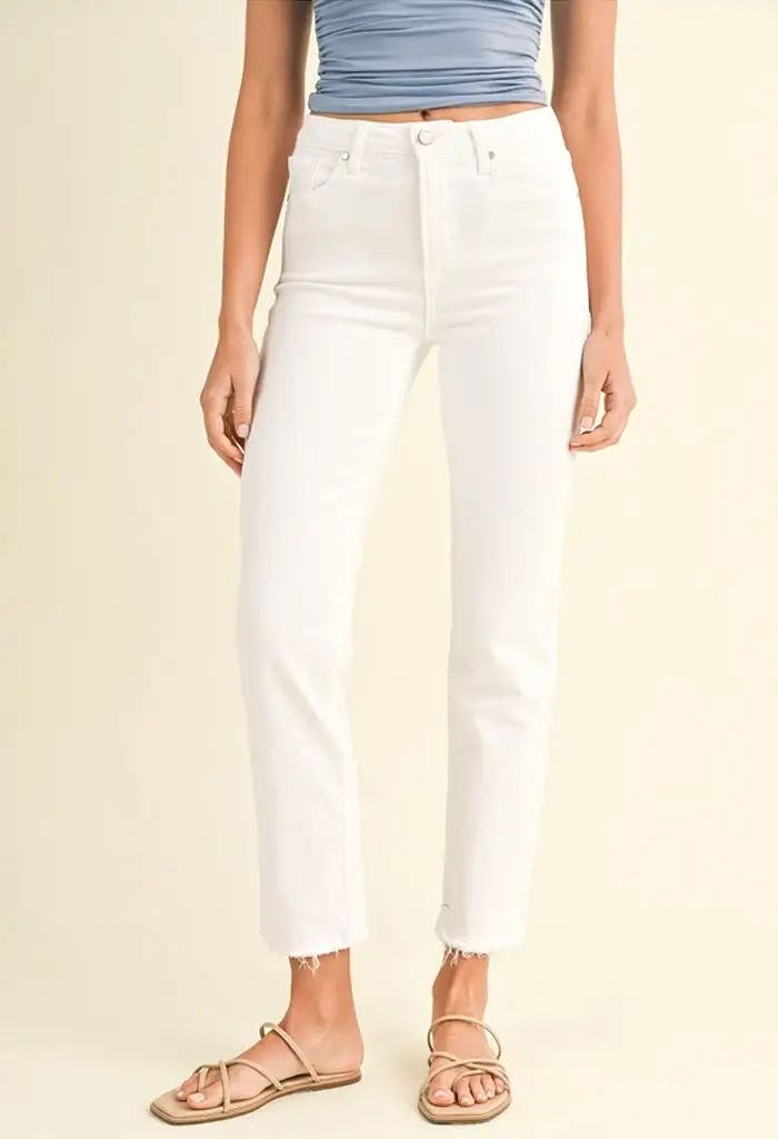 Sugar Straight Denim-White