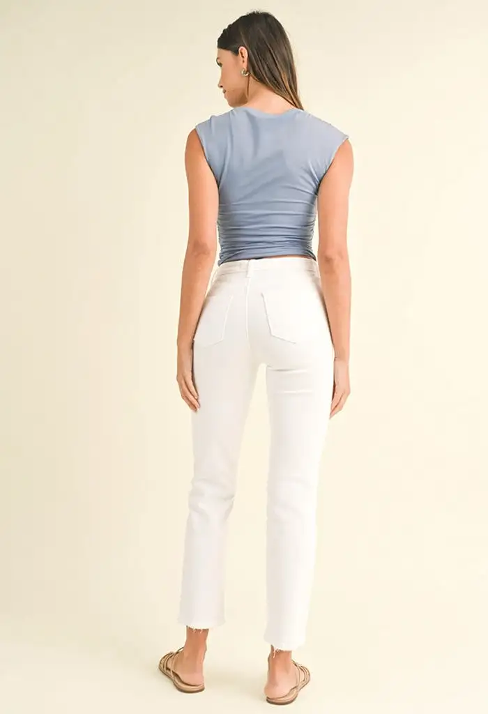 Sugar Straight Denim-White