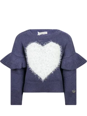 Sweater with Inlay Heart