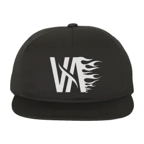 VA Flames Logo Snapback Hat (Black)