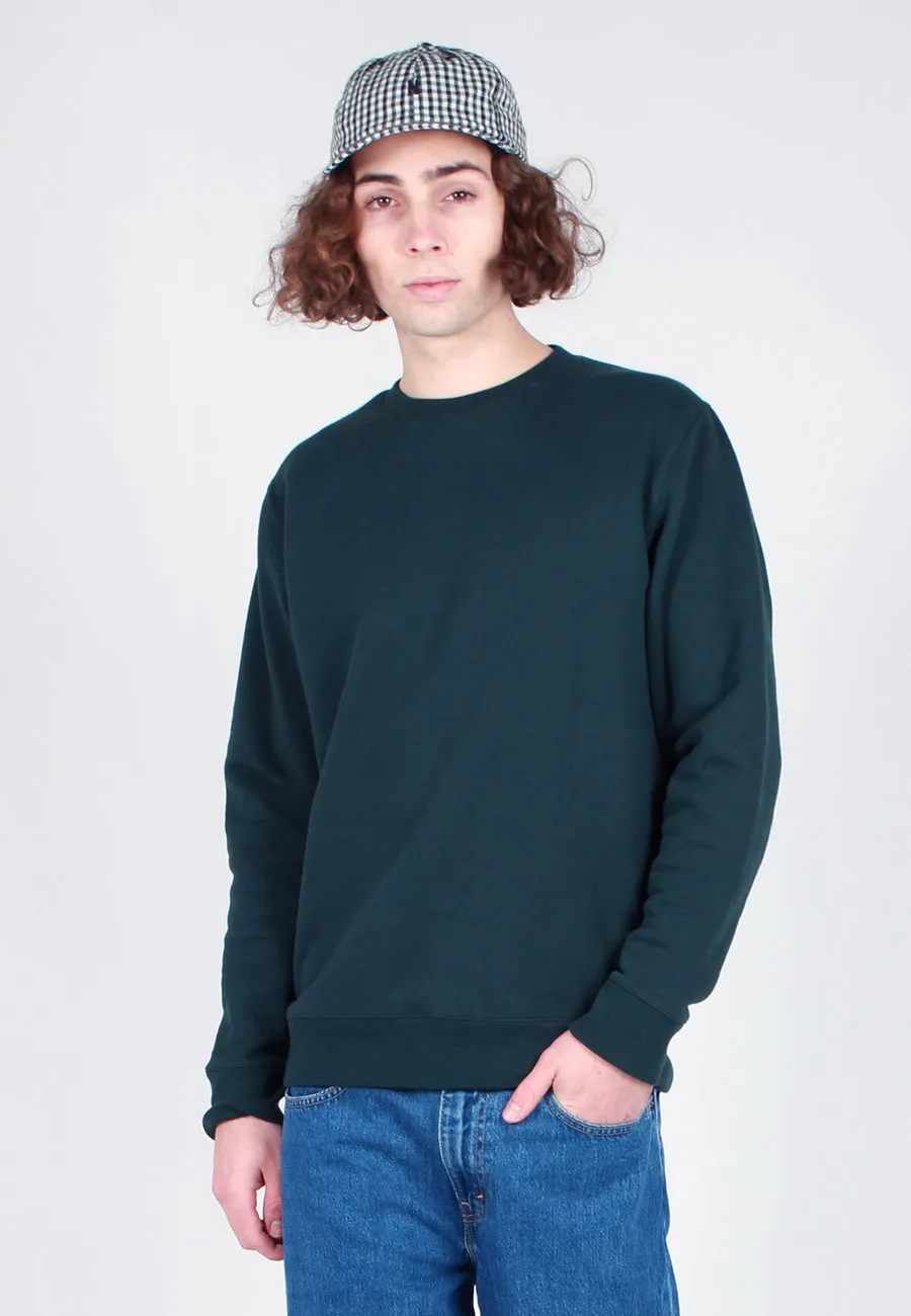 Vagn Classic Crew Sweater - bottle green