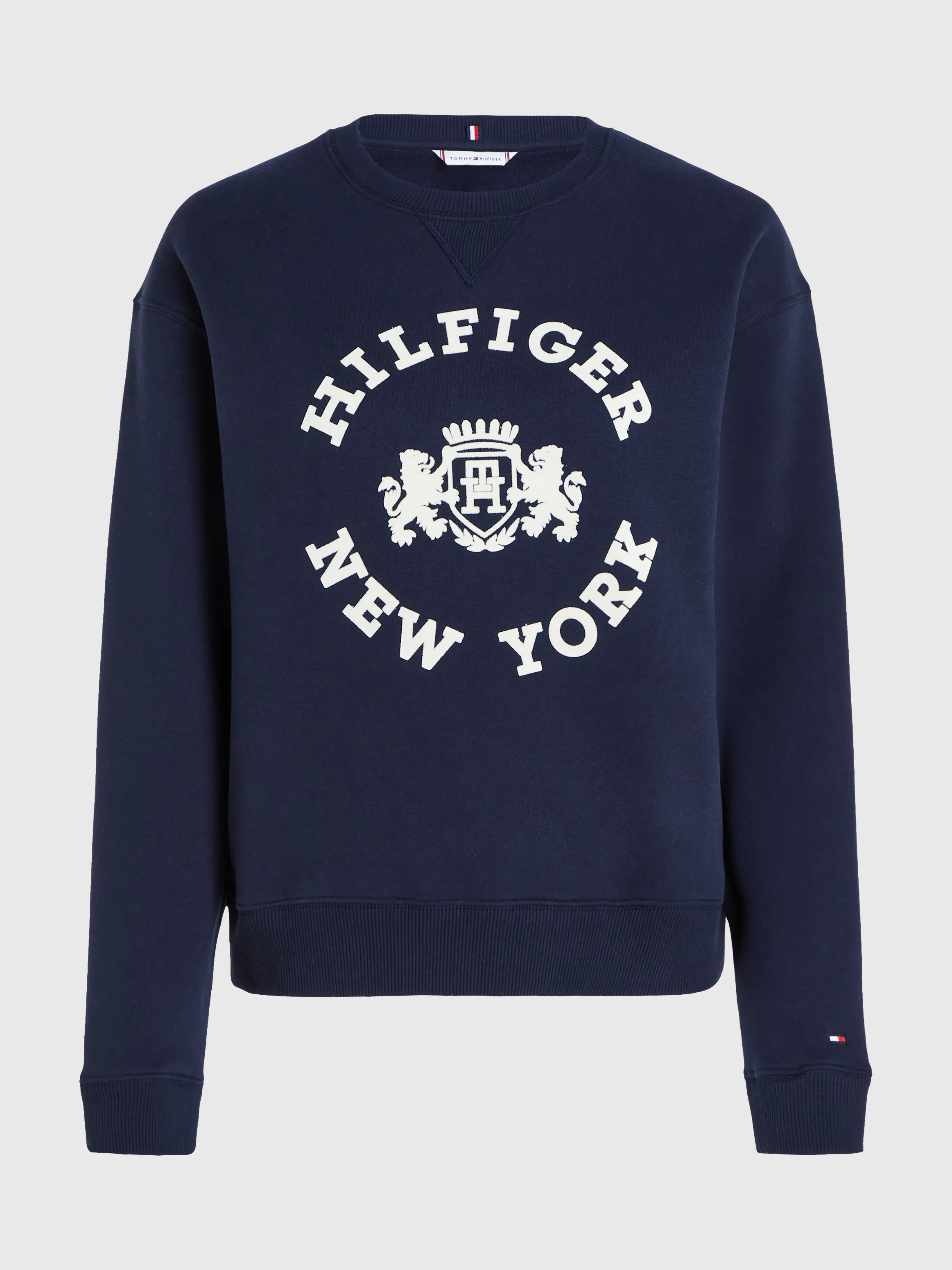 Varsity Flocked Logo Sweatshirt | Sweatshirts & Hoodies | Tommy Hilfiger