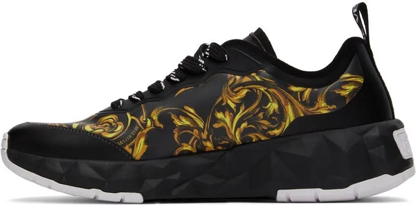 Versace Jeans Couture Black Regalia Baroque Atom Sneakers