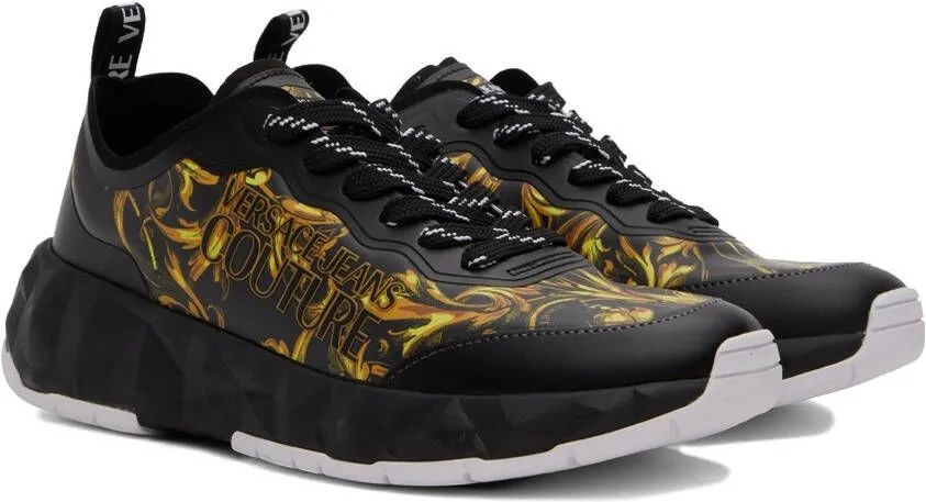 Versace Jeans Couture Black Regalia Baroque Atom Sneakers