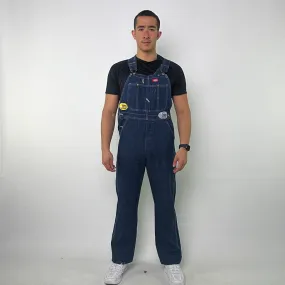 Vintage Blue Dickies Carpenter Dungarees Trousers Pants Jeans (34x32)