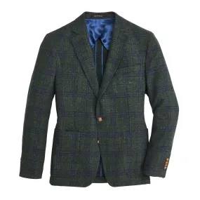 Vitale Barberis Pine/True Navy Plaid Sport Coat - Smoke Pine