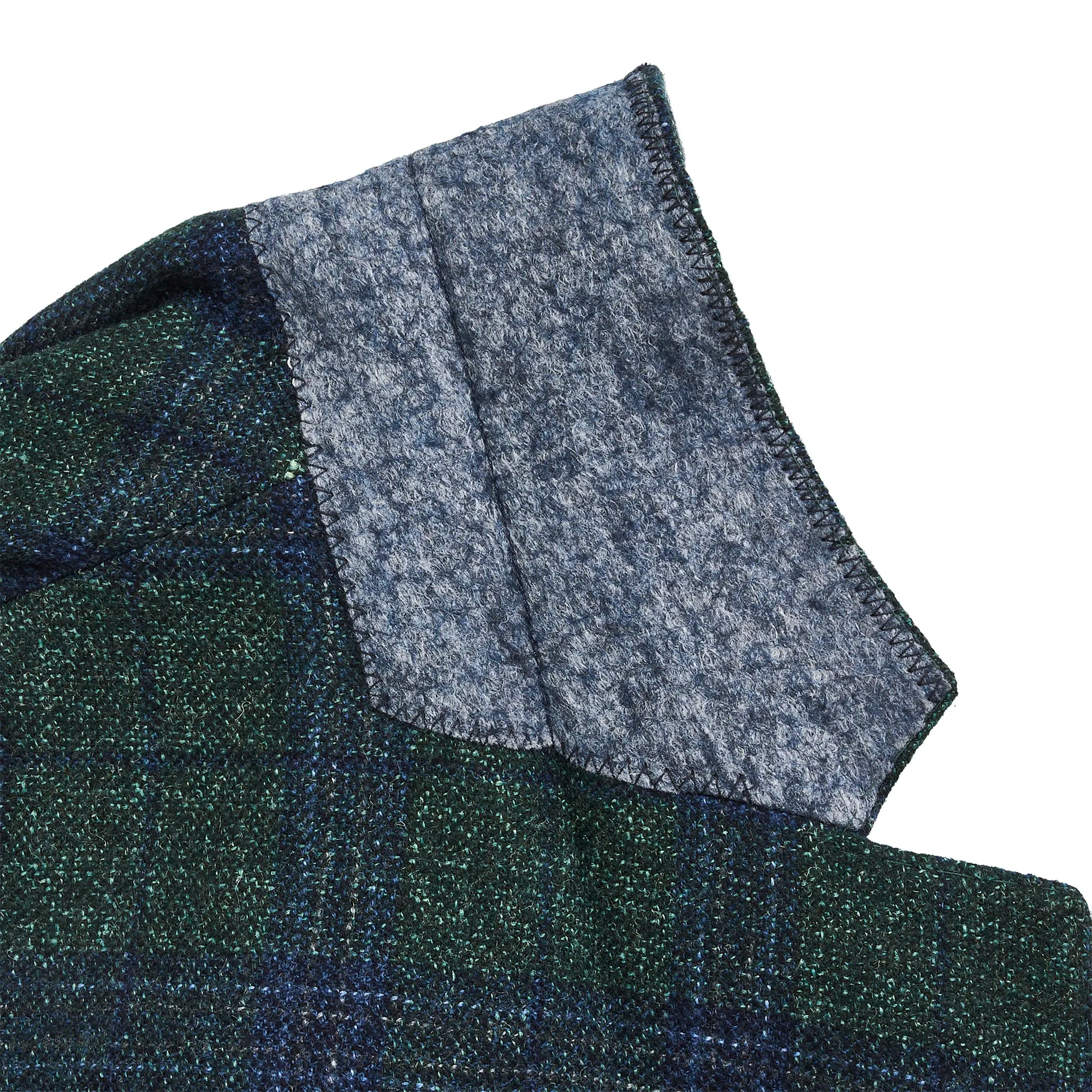 Vitale Barberis Pine/True Navy Plaid Sport Coat - Smoke Pine