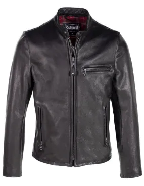 Waxed Natural Pebbled Cowhide Café Leather Jacket 530