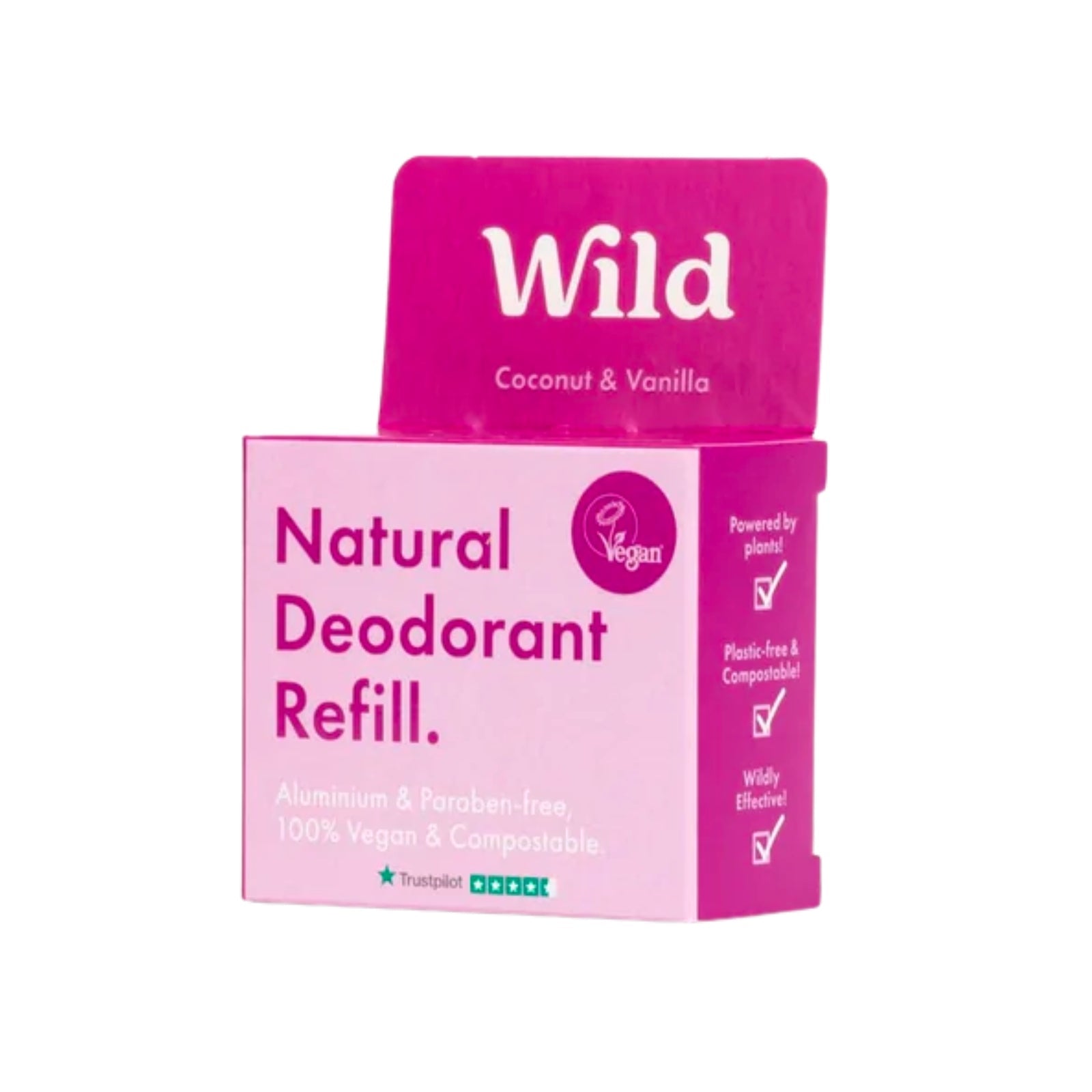 Wild | Natural Deodorant Refill | Coconut and Vanilla