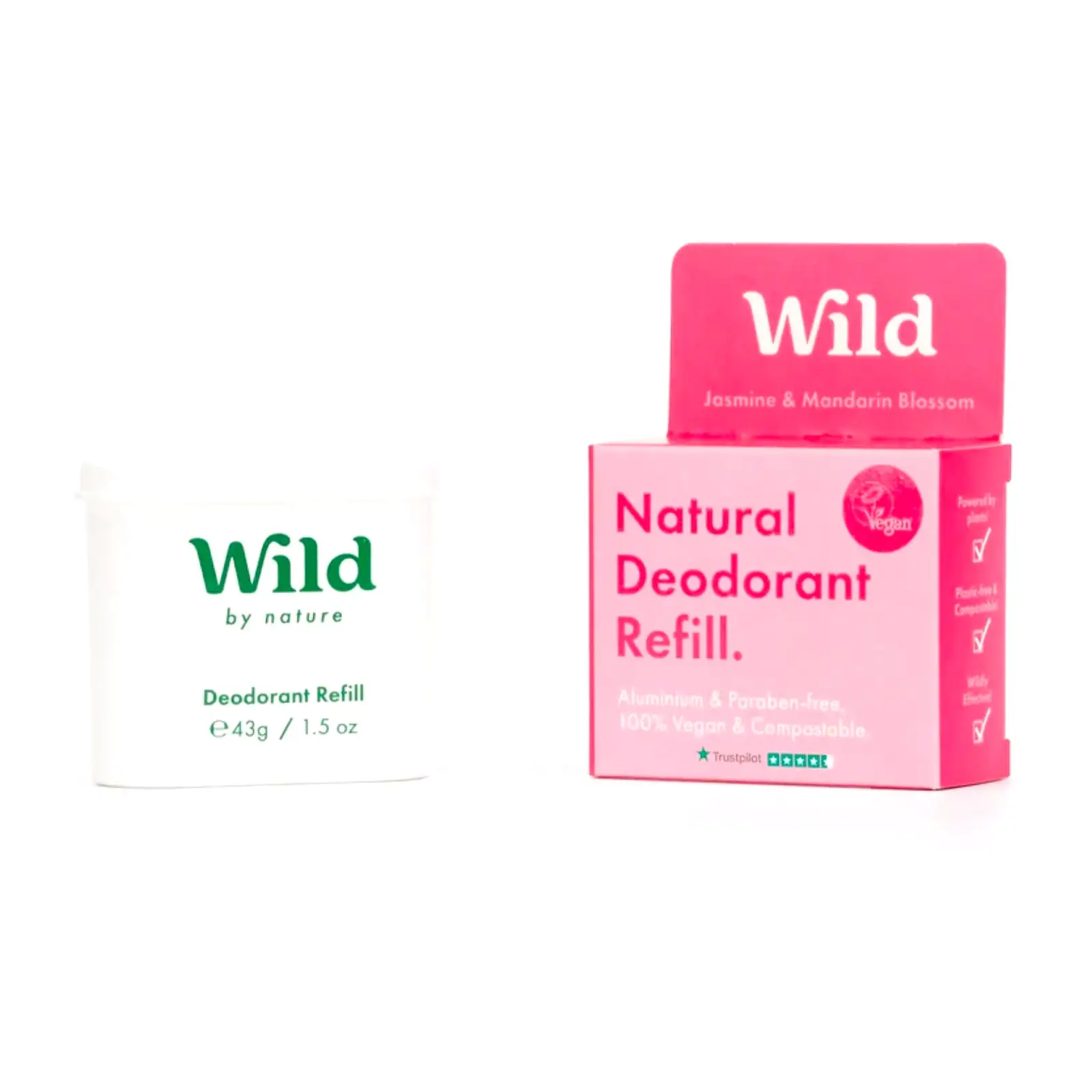 Wild | Natural Deodorant Refill | Jasmine and Mandarin Blossom