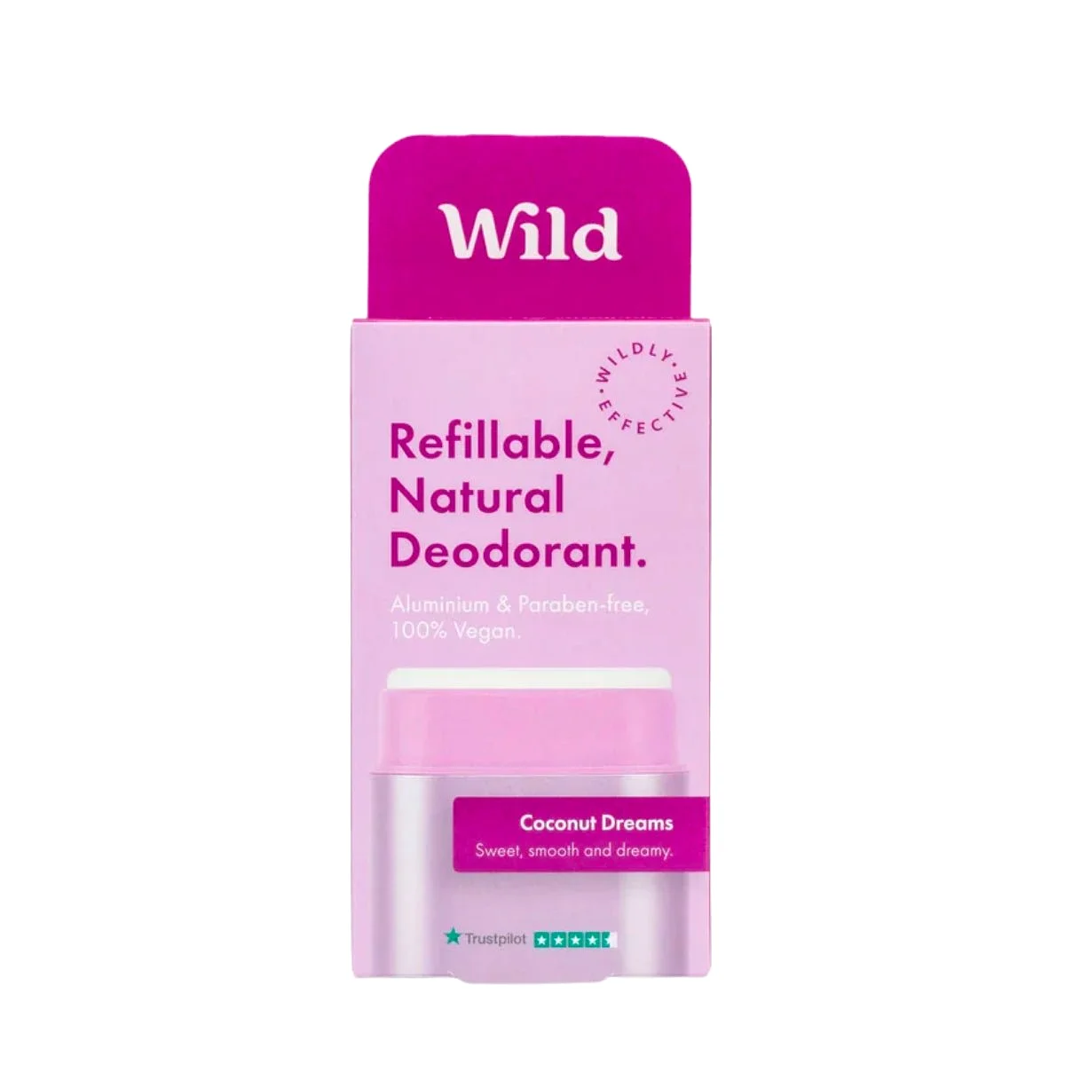 Wild | Purple Case and Coconut Dreams Natural Deodorant Starter Pack