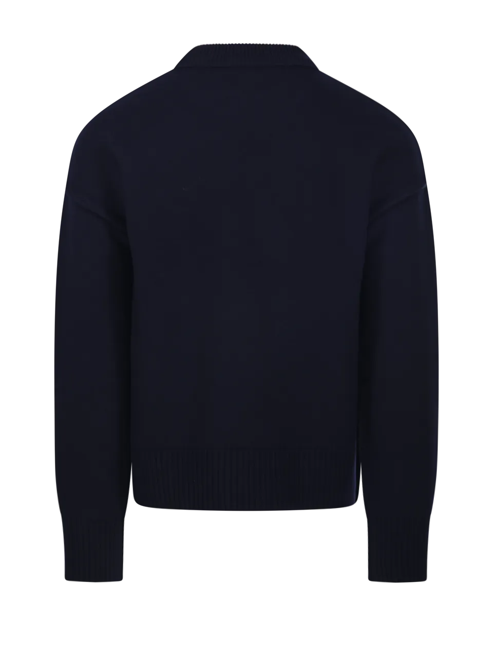 WOMAN AMI DARK BLUE WOOL SWEATSHIRT