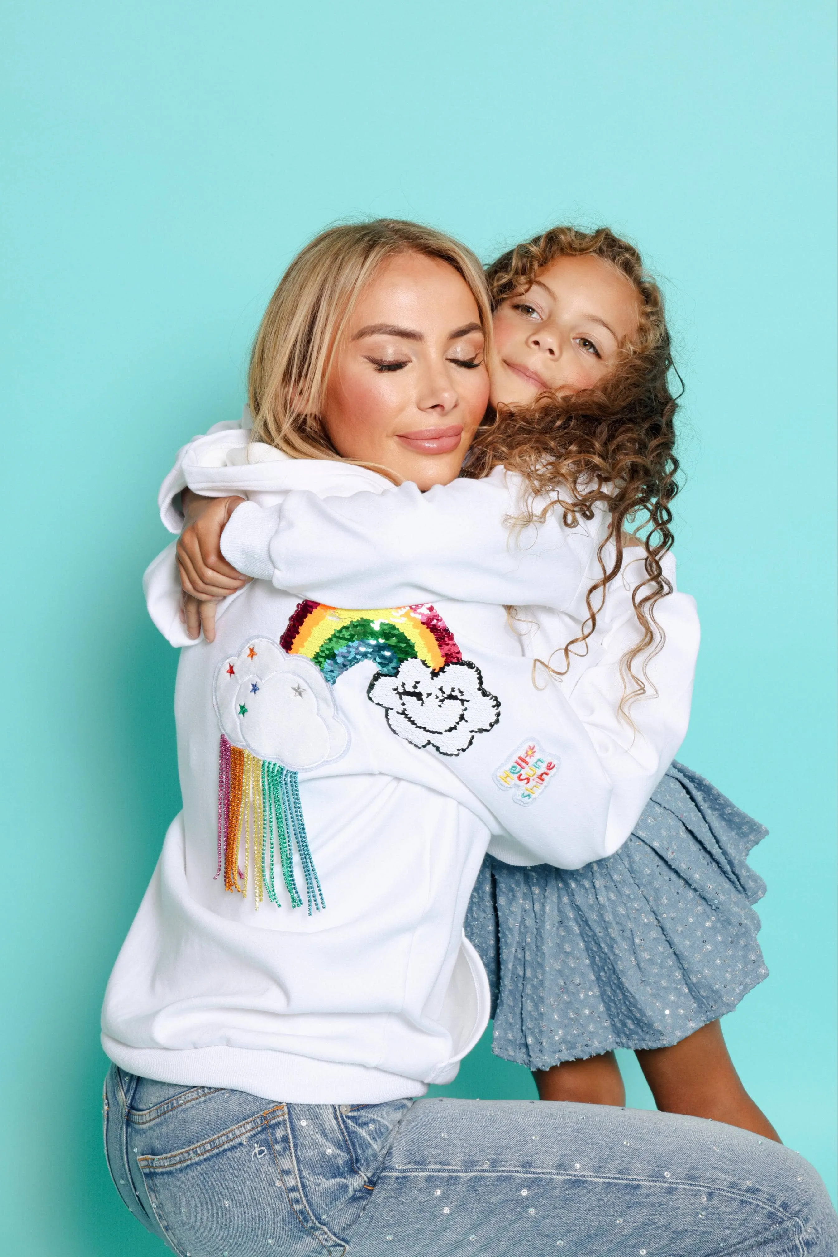 Women's Good Vibes Rainbow Hoodie