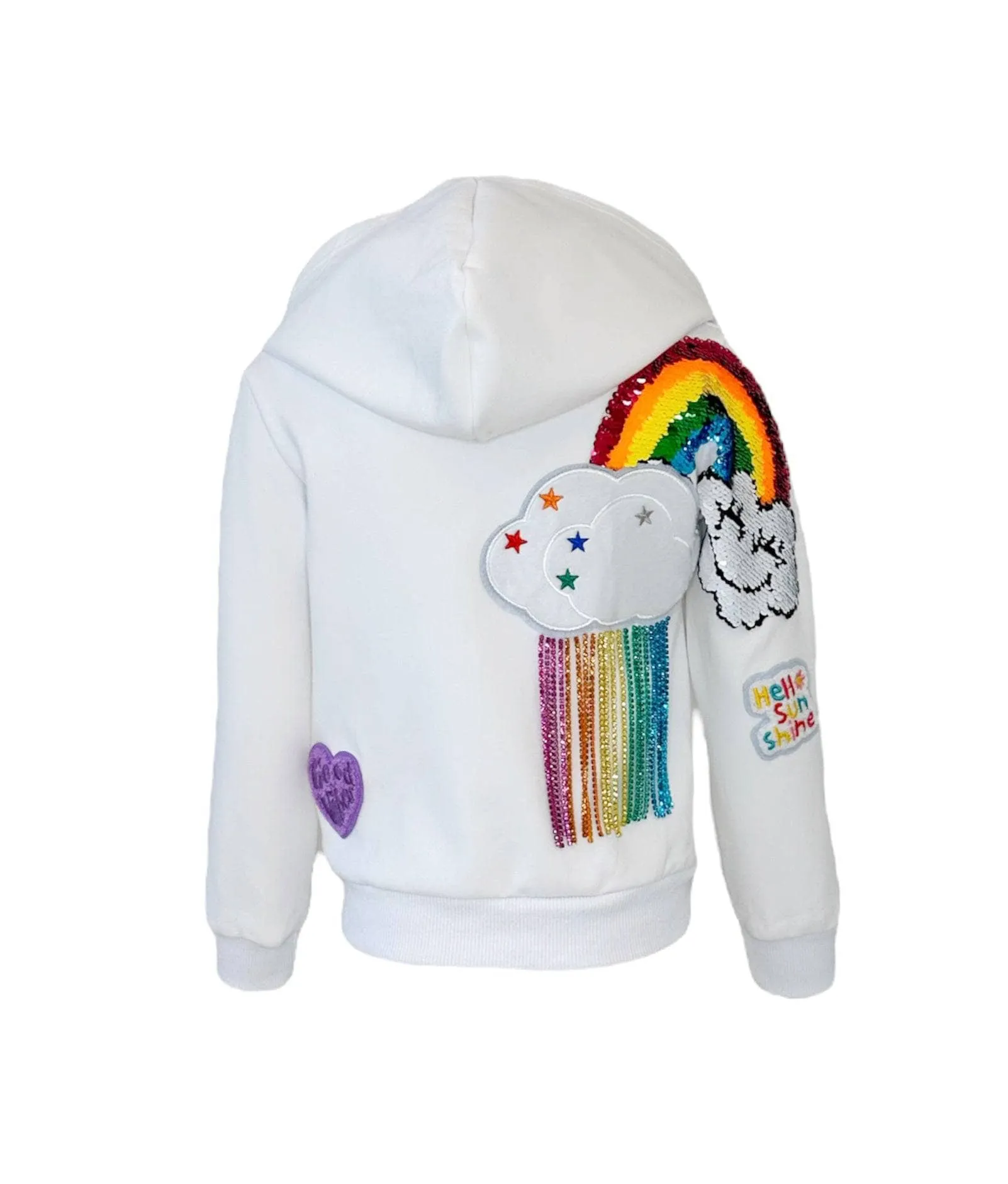 Women's Good Vibes Rainbow Hoodie