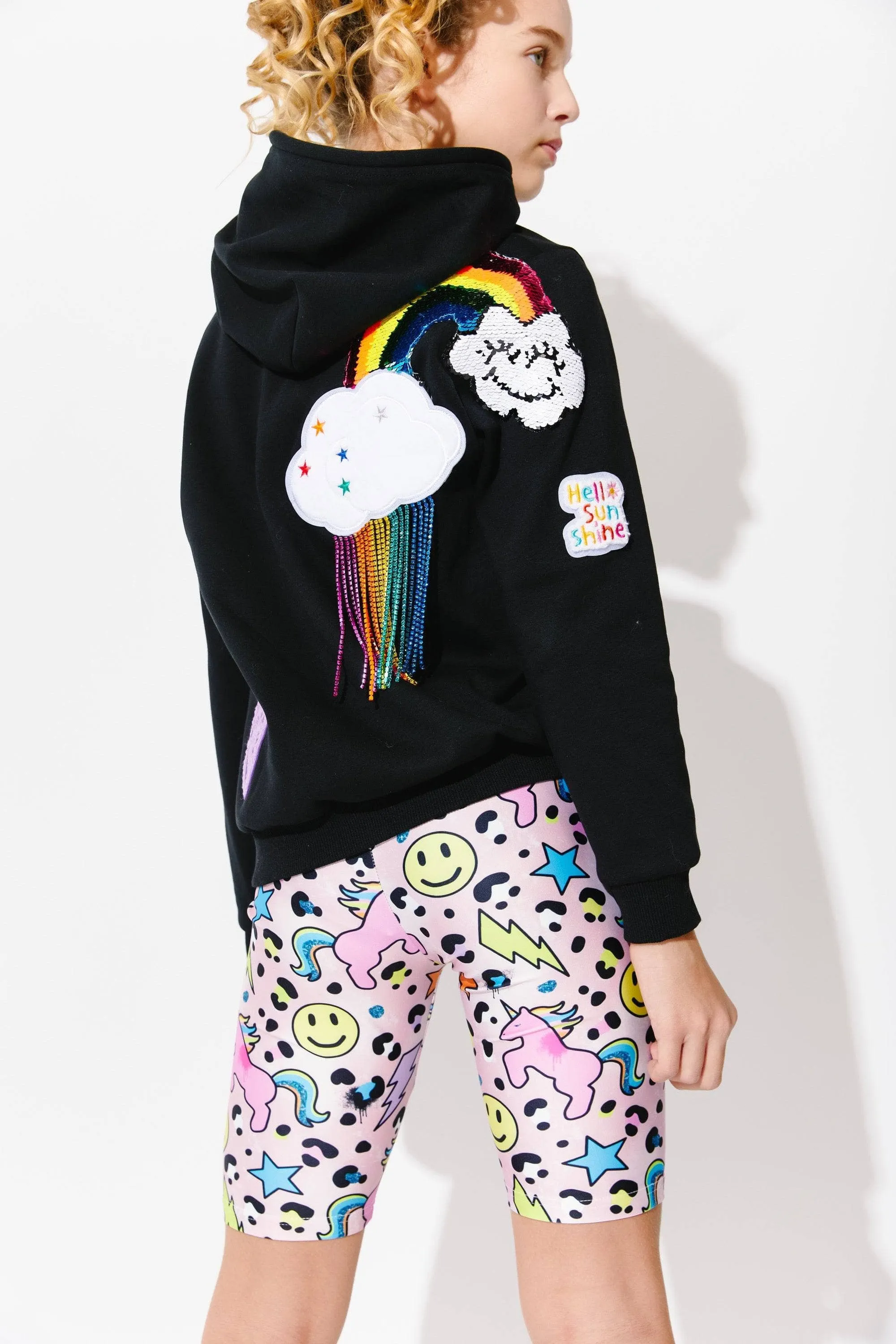 Women's Good Vibes Rainbow Hoodie