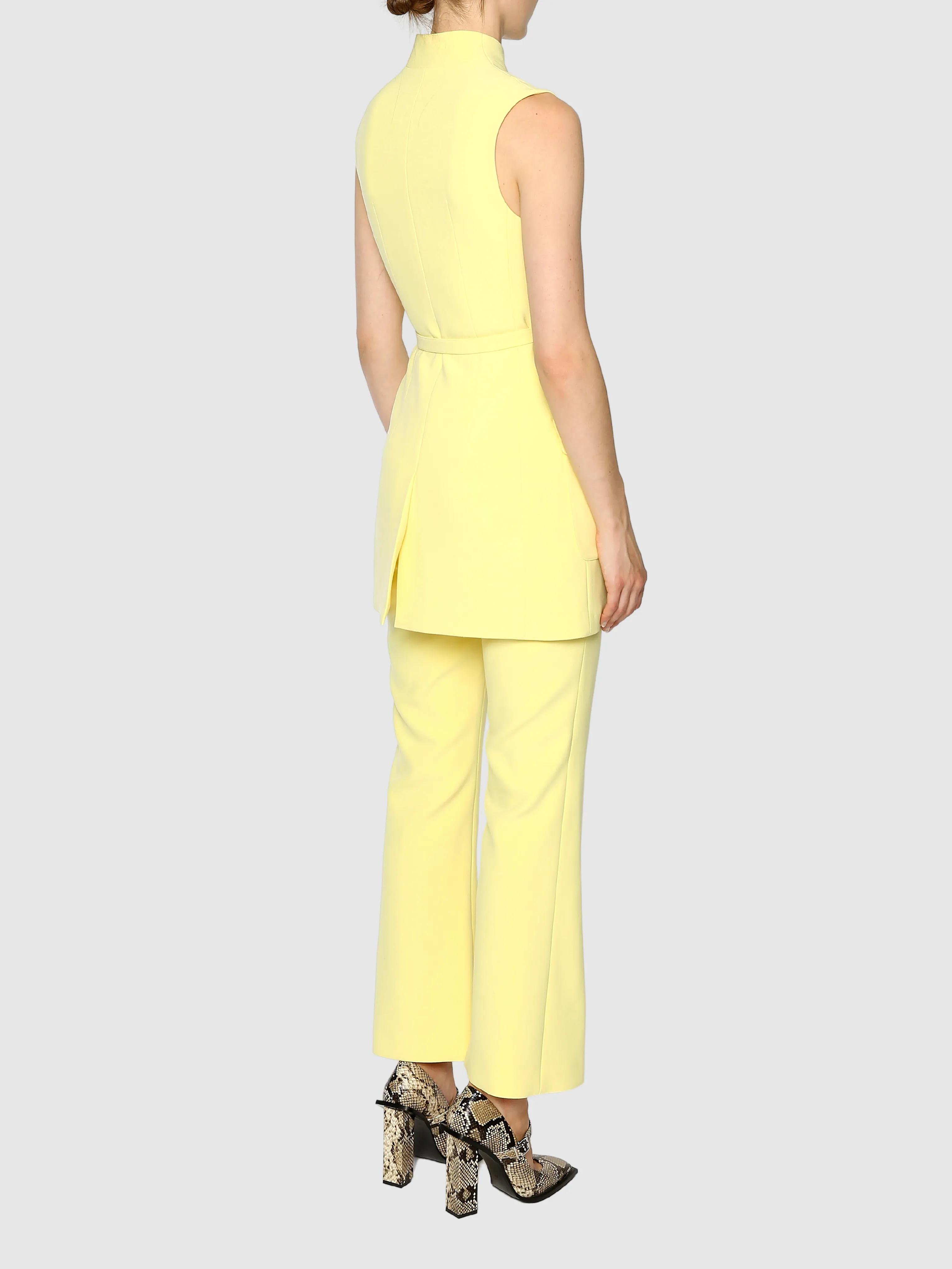 Yellow Paige Sleeveless Jacket