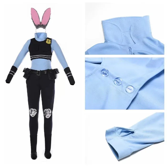 Zootopia Judy Hopps Rabbit costume cosplay outfit